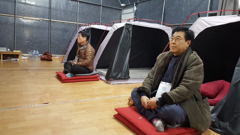 [상월선원 천막결사] 김석진 양주 석굴암 신도회장, 안구용 의정부 정혜사 신도회장